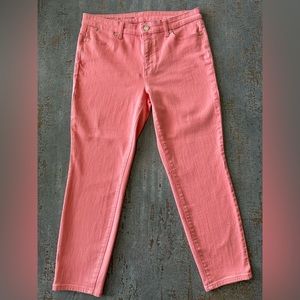 Talbot's Flawless Slim Ankle Jean/8P/Light Coral